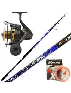 Combo Sturgeon Torpedo Reel 7000 Braided 300 mt 