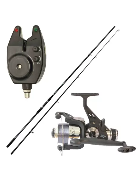 kit Carpfishing Canna Mulinello e Avvisatore Kit da pesca Kolpo