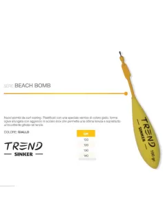 Lead from surfcasting beach bomb yellow Trend Surf Casting 