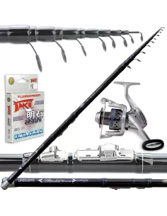 KIT PESCA A FONDO E BOLOGNESE - 2 CANNE 2 MULINELLI + OMAGGI