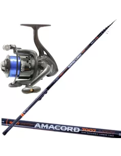 Bolognese Fishing Combo Rod 7 meters in Carbon Reel and Wire 