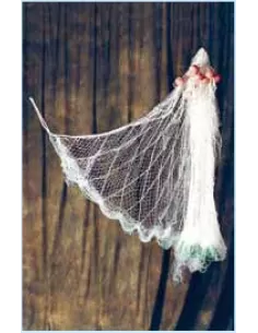 Professional become entangled fishing net