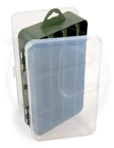 Double box 2 transparent lids 