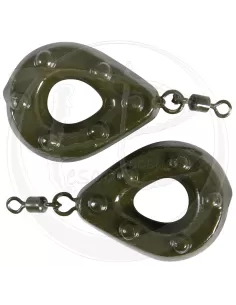 Lead carpfishing with hole 