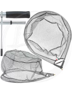 Landing net with rubberized head 