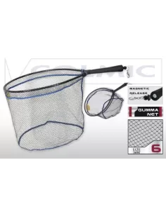 Rubberized landing net spinning 