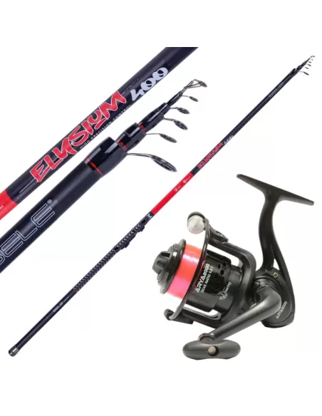 Bolognese Peach Combo Carbon RodAnelli Sic Reel and Wire