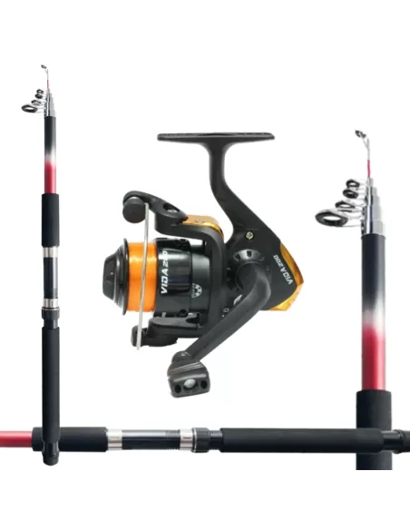 Kit da Pesca Start Canna 2.70 mt Mulinello e Filo Kit da pesca Kolpo