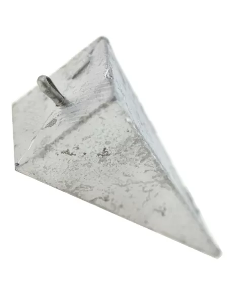 Lead pyramid with stainless steel ring