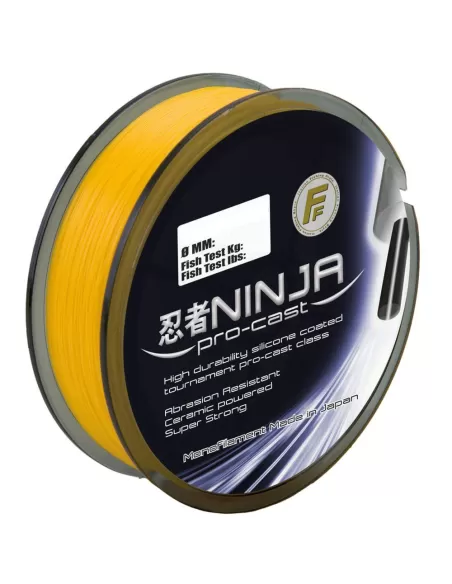 Fishing Ferrari Nobu Pro Cast Hi Viz Fishing Line 250 mt Yellow Fishing Lines Fishing Ferrari