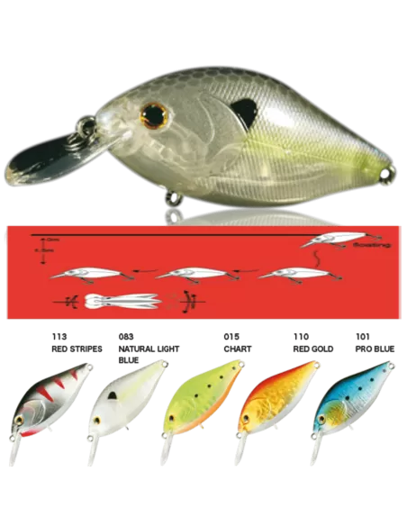 Nomura Artificiale Osaka Crank Per Spinning 5 Centimetri Esche Artificiali Nomura
