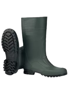 Spiral Knee Boots With Rubber Sole 