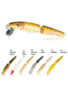 Artificial Pike Perch Trout Bendy Minnow Nomura 