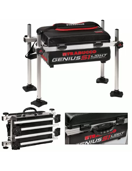 Trabucco Panchetto Genius Box S1 LIght In Alluminio Panchetti Sedie e Accessori Trabucco
