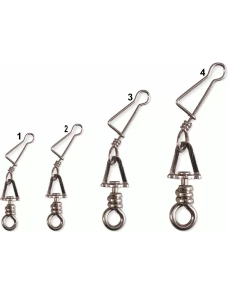 Girella Italian Snap Nichelata 12 pz - fishing tackle