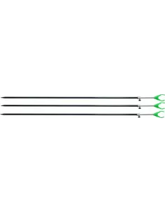 Kit Tre Picchetti Telescopici Con Poggia Canne Fluorescente Accessori da pesca Kolpo
