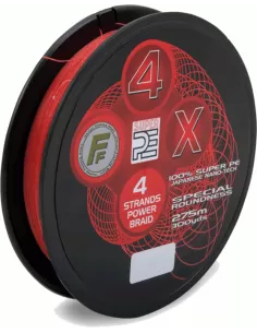 Red Fluorescent Braided Line 275 Mt. 4 Heads Fishing Lines Fishing Ferrari