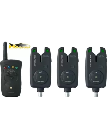K Karp Bite Indication System Gladio Tx Micro Set 3 Segnalatori + Centralina Carpfishing K-Karp