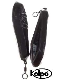 Lead Fishing Sinkers with Swivel Top Trio Kolpo 2pz 