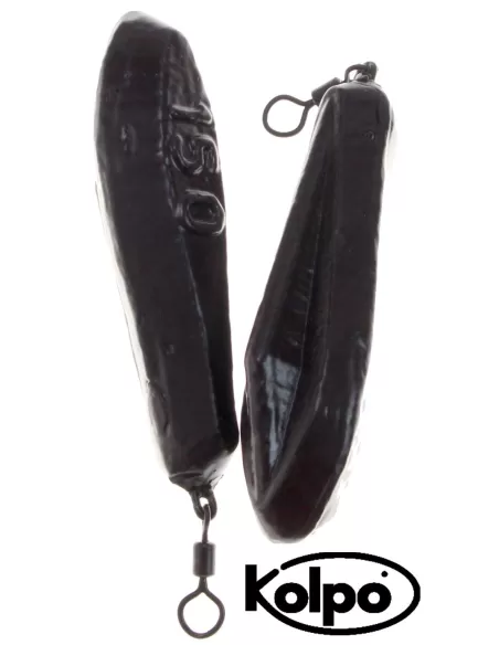 Lead Fishing Sinkers with Swivel Top Trio Kolpo 2pz