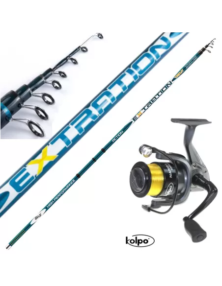 Kit Pesca Trota Lago Canna Mulinello Filo Da Pesca Kit da pesca Kolpo