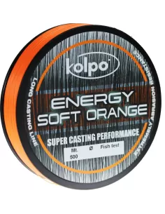 Fishing Line Energy Soft Orange Kolpo 500 mt Fishing Lines Kolpo