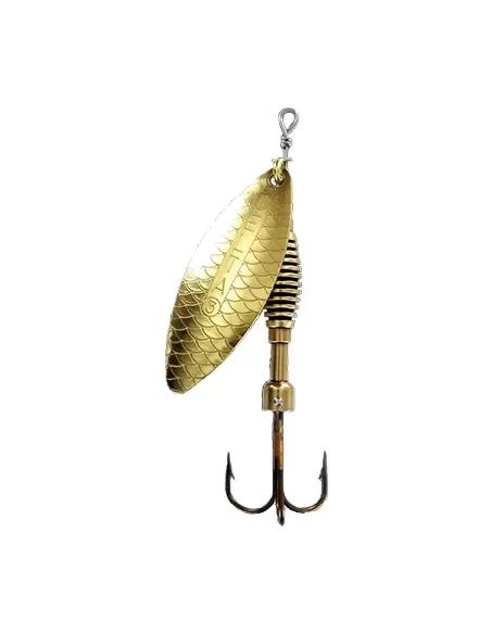 Rotante Cucchiaino Spinning Celta Long Rublex Oro Esche Artificiali Rublex