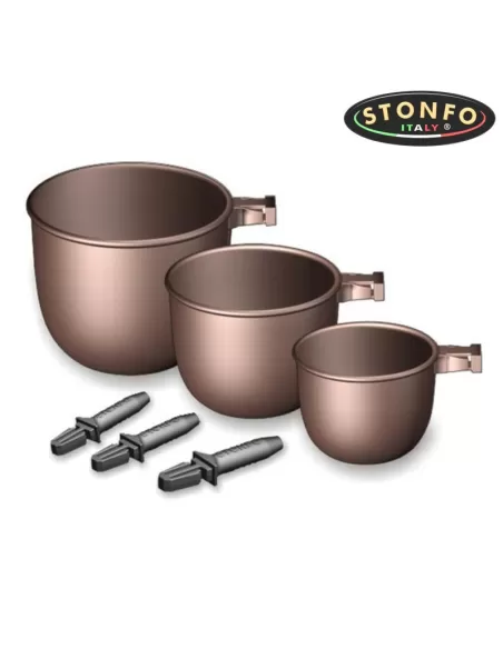 Kit Coppette Pasturazione Stonfo 3pz Canne roubaisienne Stonfo