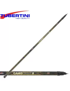 Canne à Pêche Téléréglable Tubertini Camo Stream 2.40m - Truite Carbone Ruisseau Compacte