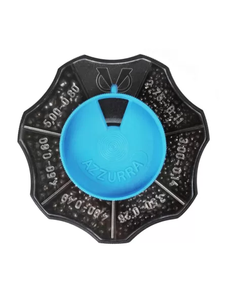 Mascot Azzurra Grande con Piombi Spaccati Grammature Assortite Minuteria Kolpo