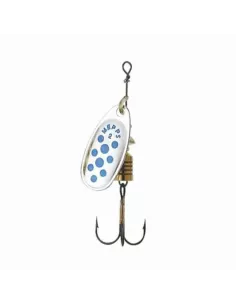 Mepps Comet Scoop Silver Blue Dots 