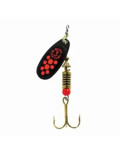 Mepps Black Fury Black Scoop Fluorescent Orange Points 