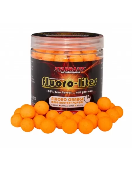 Fluorolite Pop Up Starbaits Orange - fishing tackle