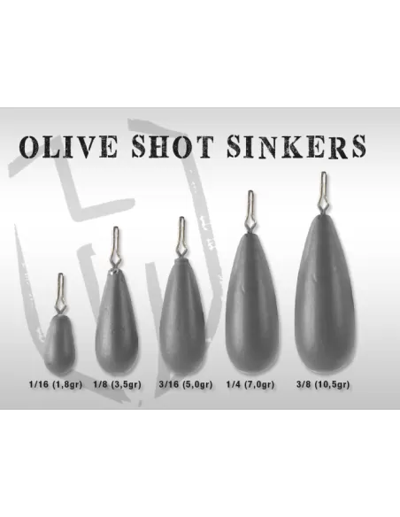 Herakles Spinning Olive Short Sinkers Esche Artificiali Herakles