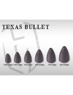Herakles Spinning Lead Texas Bullet 
