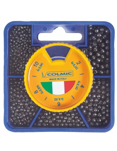 Colmic Mascot con Pallini Super Calibrati 5 Misure Fine Piombi Colmic