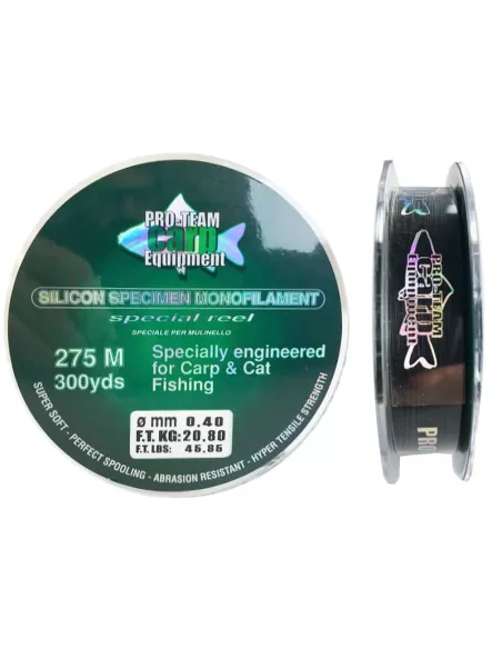 Pro Team Carp Silicon Fishing Line 275mt Lineaeffe Fishing Lines