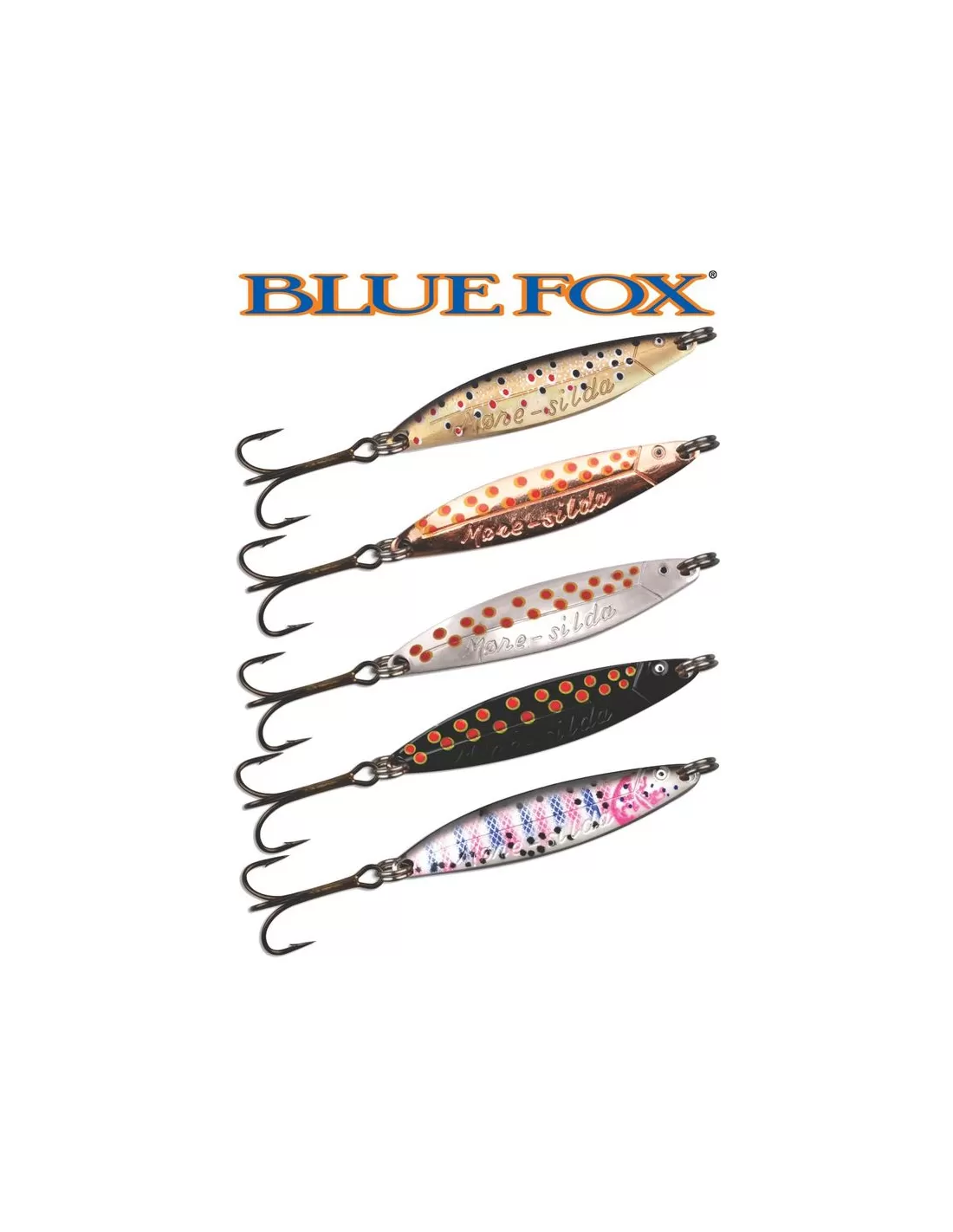 Cuillère De Pêche Blue Fox Remen Moresilda - 10g, Holographique Or/rouge, Neuve