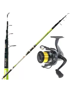 Kit Surfasting telescopic Rod Lineaeffe Reel and thread Kolpo