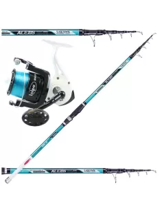 Kit Surfcasting Fishing Rod 200 gr Reel king sea 8000 
