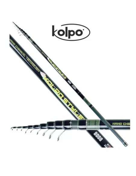 Canna da Pesca Bolognese Kolpo Style Carbonio Alto Modulo Canne da pesca Kolpo