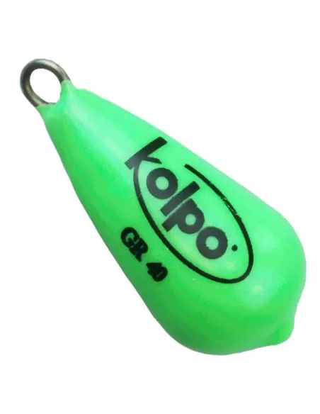 Piombi Pesca Kolpo Pera Extra Fosforescente Verde Minuteria Kolpo
