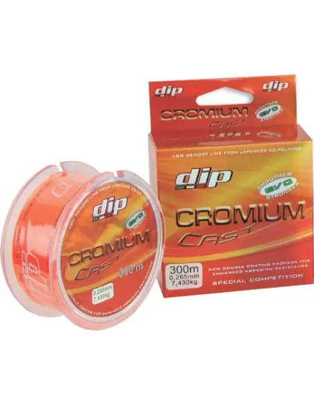 Dip Cromium Cast fishing lines Evo Orange 300 mt