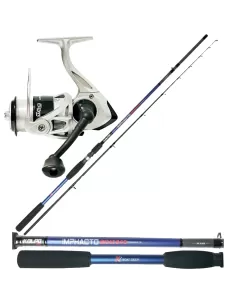 Kolpo Combo Fishing from boat with rod 2.40 mt 250 gr Reel 6000 with Wire 