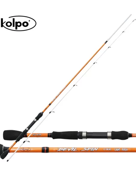 Canna da Pesca Light Area Spinning Devil Spin Kolpo 0 - 8 Grammi Canne da pesca Kolpo