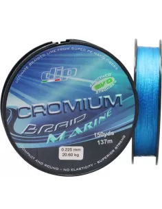 Thread Braid Cromium fishing Dip 137 Meters Marine 
