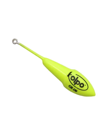 Piombi Pesca Kolpo Ogiva con Asta Extra Fosforescente Giallo Anello Inox Minuteria Kolpo