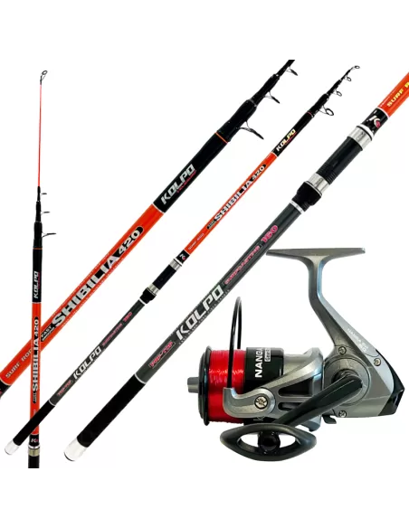 Set Canna Da Pesca Sul Ghiaccio Fockety – Combo Ultraleggera 67 Cm In Fibra Di Carbonio Con Mulinello E 10 Ami, Kit Completo Per Bambini E Principianti