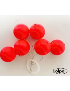 Flotter Floating fishing Rafts Super round red Fluo 