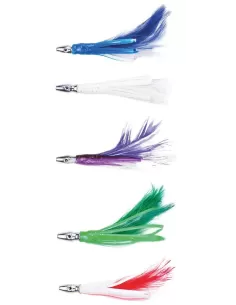 Fishing feather with swooped head 76 mm